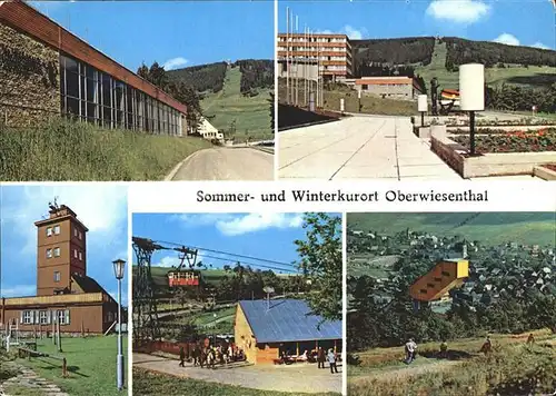 Oberwiesenthal Erzgebirge Fichtelberg Wetterwarte Drahtseilbahn Kat. Oberwiesenthal