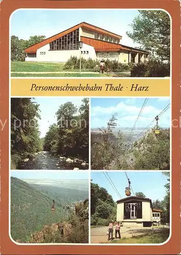 Thale Harz Personenschwebebahn Hexentanzplatz Bergstation  Kat. Thale