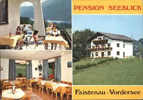Faistenau Salzburg Pension Seeblick Vordersee  Kat. Faistenau