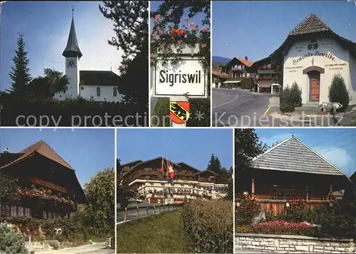 Sigriswil Kirche Kapelle Hotel Solbad  Kat. Sigriswil