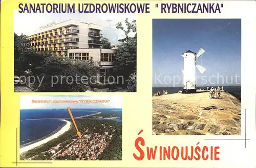 Swinoujscie Sanatorium Uzdrowiskowe Rybniczanka  Kat. Swinemuende Pommern