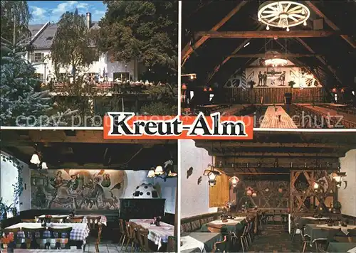 Grossweil Alpengasthof Cafe Kreut Alm  Kat. Grossweil