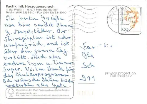 Herzogenaurach Fachklinik  Kat. Herzogenaurach