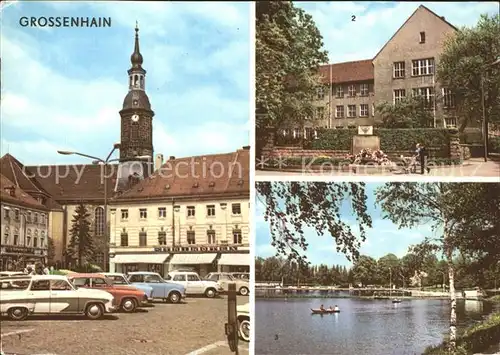 Grossenhain Sachsen Karl Marx Platz VVN Gedenkestaette Gondelteich  Kat. Grossenhain