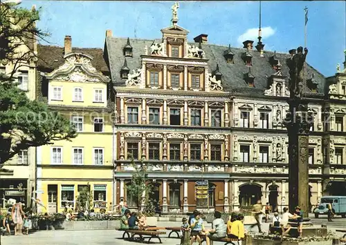 Erfurt Fischmarkt Roland Haus zum Breiten Gildehaus  Kat. Erfurt