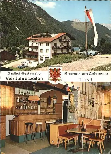 Maurach Tirol Gasthof Restaurant Vier Jahreszeiten Kat. Eben am Achensee