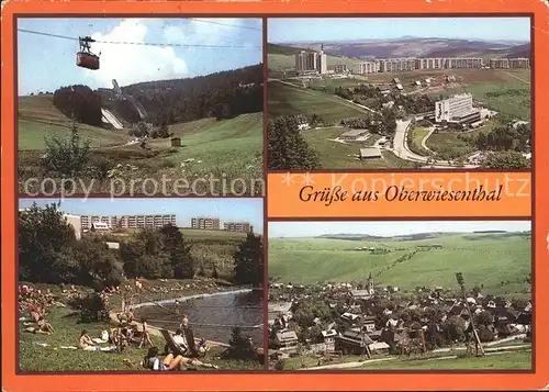 Oberwiesenthal Erzgebirge Sprungschanze Neubaugebiet Sparringberg  Kat. Oberwiesenthal