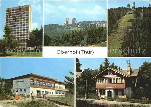 Oberhof Thueringen FDGB Erholungsheim Rennsteig Interhotel Panorama Schanze Kat. Oberhof Thueringen