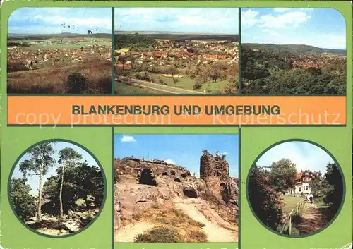 Blankenburg Harz Oesig Heimburg Grossvaterfelsen  Kat. Blankenburg