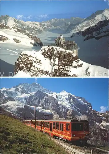 Jungfraubahn Jungfraujoch Fliegeraufnahme Sphinx Aletschgletscher Jungfrau Kat. Jungfrau