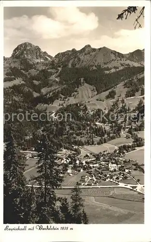 Bayrischzell Panorama mit Wendelstein Bayerische Alpen Kat. Bayrischzell