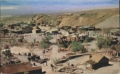 Yermo Caligo Ghost Town Mining Camp birds eye view Kat. Yermo