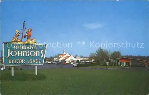 Springfield New Jersey Howard Johnsons Motor Lodge Motel Kat. Springfield