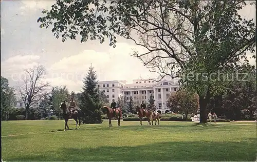 White Sulphur Springs West Virginia Greenbier Park Hotel Horses Kat. White Sulphur Springs