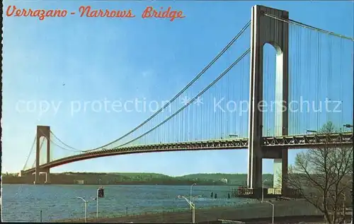Brooklyn New York Verrazano Narrows Bridge Staten Island Kat. Brooklyn
