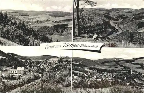 Zueschen Sauerland Panorama Kat. Winterberg