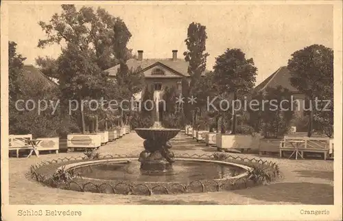 Weimar Thueringen Orangerie Schloss Belvedere Kupfertiefdruck Kat. Weimar