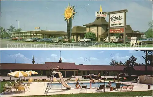 Santee South Carolina Quality Inn Clark s and Restaurant Motel Swimming Pool Kat. Santee
