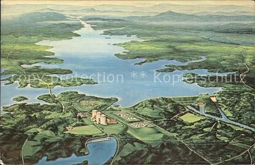 Seneca South Carolina Duke Keowee Toxaway Projekt Illustration Kat. Seneca