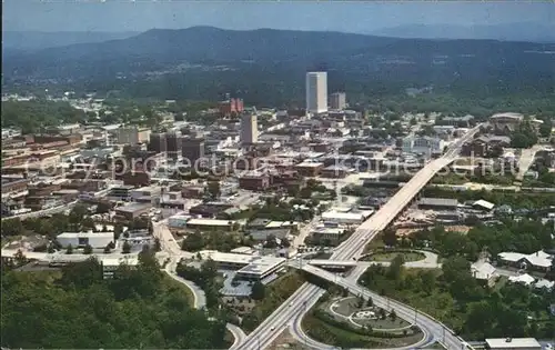 Greenville South Carolina Business Section aerial view Kat. Greenville