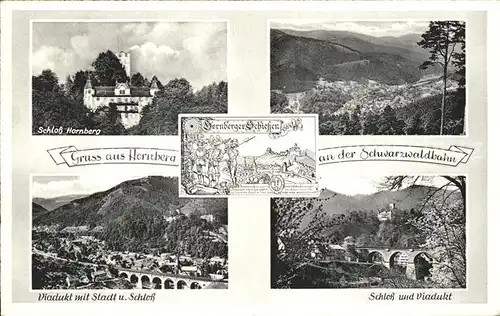 Hornberg Schwarzwald Schloss Viadukt Hornberger Schiessen Kat. Hornberg