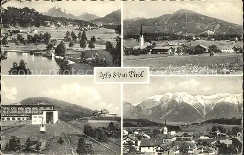 Igls Tirol Gesamtansicht mit Alpenpanorama Bergbahn Kat. Innsbruck