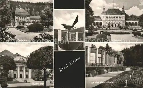 Bad Elster Badehaus Elsterbrunnen Kurhaus Wandelhalle Kurtheater Kat. Bad Elster