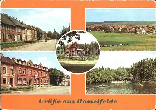 Hasselfelde Breite Strasse uebersicht FDGB Erholungsheim Gondelteich Kat. Hasselfelde