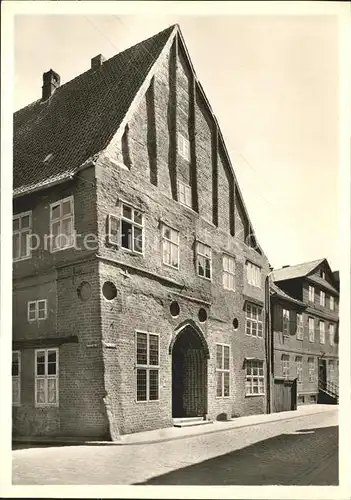 Lueneburg aeltestes Patrizierhaus der Stadt Anfang 15. Jhdt. Kat. Lueneburg