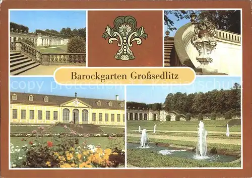 Grosssedlitz Barockgarten Wasserspiele Kat. Heidenau