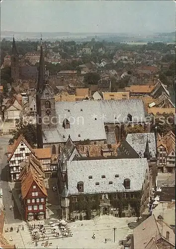 Quedlinburg Markt Luftbildserie Interflug Kat. Quedlinburg