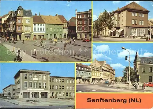Senftenberg Niederlausitz Platz der Freundschaft Bahnhofstrasse HOG Stadtcafe Ingenieurschule Ernst Thaelmann Kat. Senftenberg