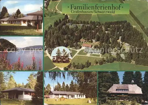 Grafenhausen Schwarzwald Familienferiendorf Schwarzwaldhaus Fliegeraufnahme Kat. Grafenhausen