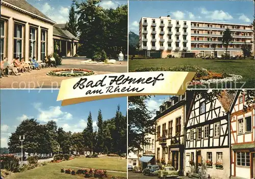 Bad Honnef Kurhaus Kurpark Promenade Ortspartie Fachwerkhaeuser Kat. Bad Honnef