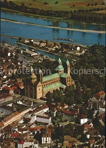 Speyer Rhein Kaiserdom Fliegeraufnahme Kat. Speyer