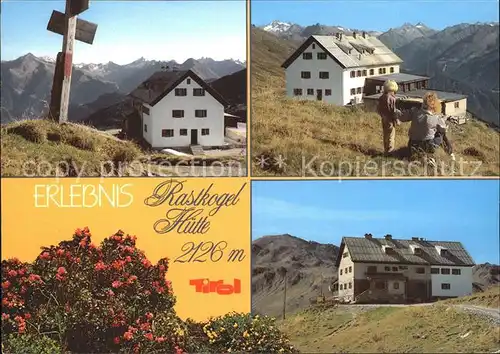 Mayrhofen Zillertal Rastkogelhuette Blick zur Ahornspitze Zillertaler Alpen Kat. Mayrhofen