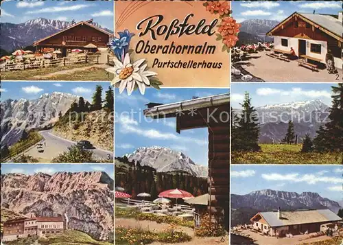 Berchtesgaden Rossfeld Ringstrasse Oberahornalm Purtschellerhaus Hoher Goell Dachsteingebirge Kat. Berchtesgaden
