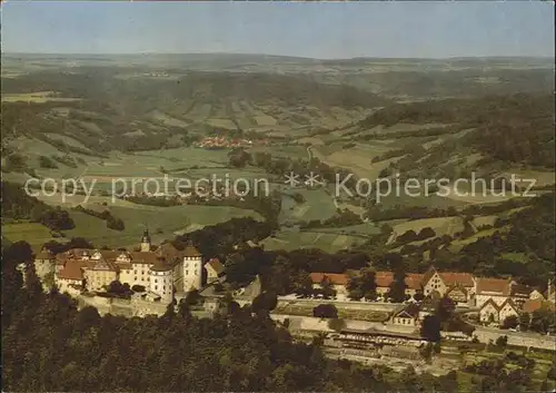 Langenburg Wuerttemberg Luftkurort Hohenloher Land Schloss Fliegeraufnahme Kat. Langenburg