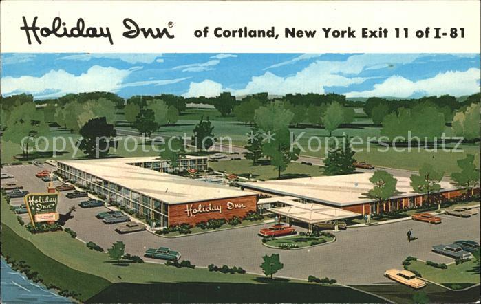 Cortland New York Holiday Inn Hotel Zeichnung Kat Cortland Nr Kg74394 Oldthing Ansichtskarten New York