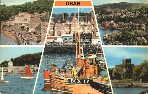 Oban Hafen Ortspartie Ruine Kat. Argyll & the Islands LEC mainland