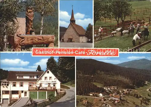 Hundsbach Forbach Gasthaus Pension Cafe Forelle Kat. Forbach