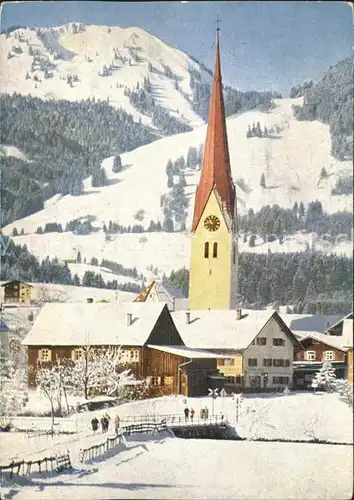 Fischen Allgaeu Kirchenpartie Kat. Fischen i.Allgaeu