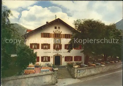 Oberammergau Gasthaus Pension Ambronia Kat. Oberammergau