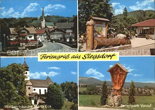 Siegsdorf Oberbayern Ferienpark Vorauf Wallfahrtskirche Maria Eck Kat. Siegsdorf