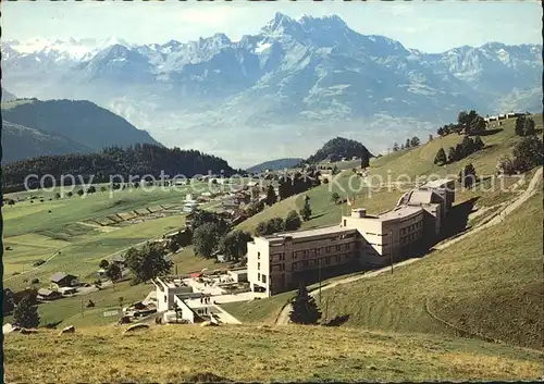 Leysin Hotel Reine Fabiola et les Dents du Midi Kat. Leysin