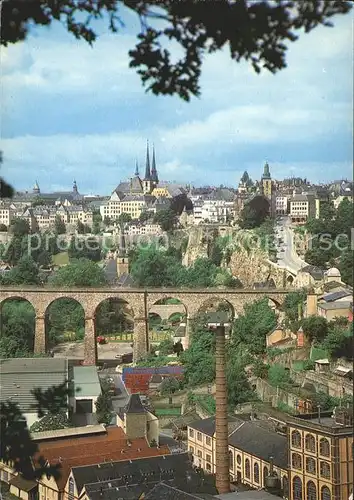Luxembourg Luxemburg mit Viadukt Kat. Luxembourg