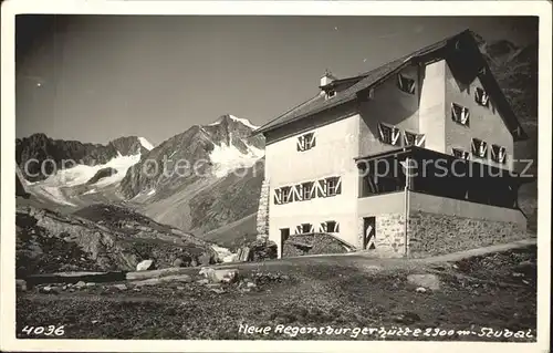 Stubaital Neue Regensburgerhuette Kat. Neustift im Stubaital