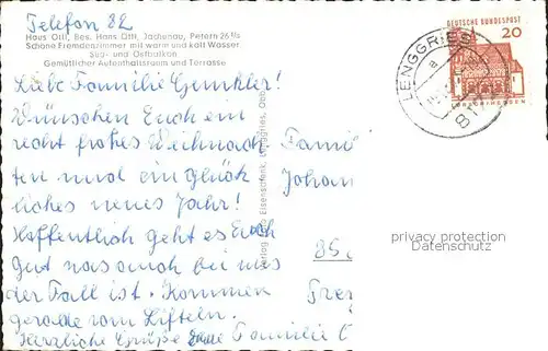 Petern Haus oettl Kat. Jachenau