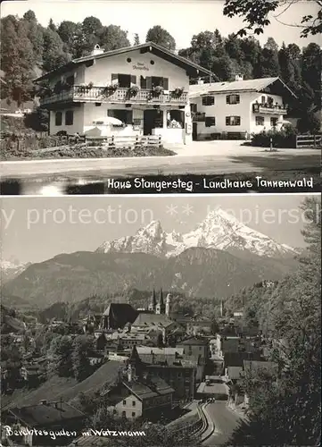 Berchtesgaden Haus Stangersteg Landhaus Tannenwald Watzmann Kat. Berchtesgaden