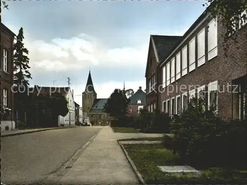 Niederkruechten Doktor Lindemann  Strasse Schule Kirche Kat. Niederkruechten